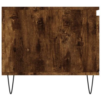 vidaXL Table basse Chêne fumé 100x50x45 cm Bois d'ingénierie