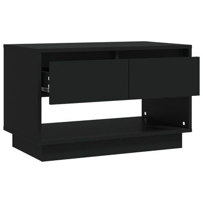 vidaXL Meuble TV Noir 70x41x44 cm Bois d'ingénierie