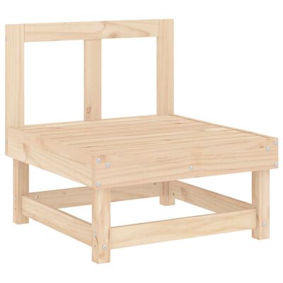 vidaXL Salon de jardin 3 pcs bois massif de pin