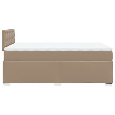 vidaXL Sommier à lattes de lit avec matelas Cappuccino 140x200 cm