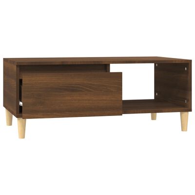 vidaXL Table basse Chêne marron 90x50x36,5 cm Bois d'ingénierie