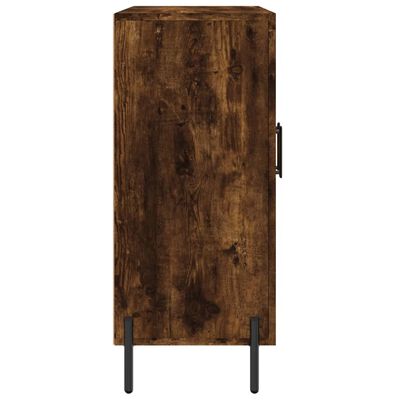 vidaXL Buffet chêne fumé 90x34x80 cm bois d'ingénierie