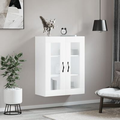 vidaXL Armoire murale blanc 69,5x34x90 cm bois d'ingénierie