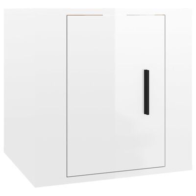 vidaXL Ensemble de meubles TV 3 pcs Blanc brillant Bois d'ingénierie