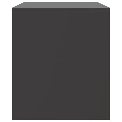 vidaXL Meuble TV noir 67x39x44 cm acier