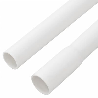 vidaXL Goulottes de câble avec pinces Ø16 mm 30 m PVC