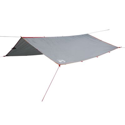 vidaXL Bâche de camping gris et orange 500x294 cm imperméable