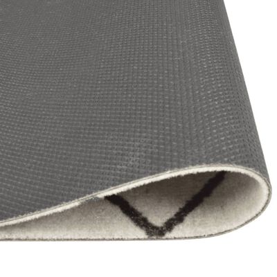 vidaXL Tapis de cuisine lavable impression carrée 45x150 cm velours