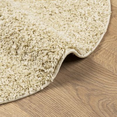 vidaXL Tapis shaggy PAMPLONA poils longs moderne doré Ø 200 cm