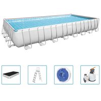 Bestway Ensemble de piscine Power Steel 956x488x132 cm