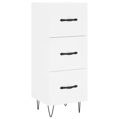 vidaXL Buffet haut Blanc 34,5x34x180 cm Bois d'ingénierie