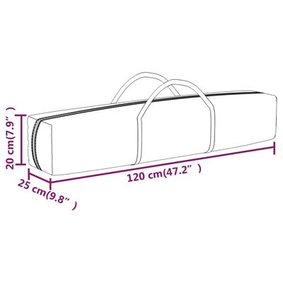 vidaXL Tente de réception pliable Crème 3x3 m