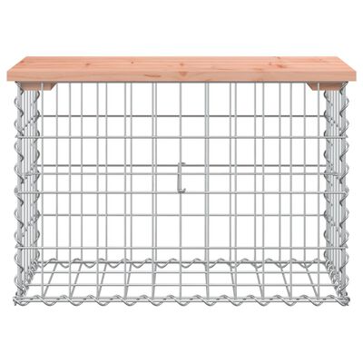 vidaXL Banc jardin design gabion 63x31,5x42 cm bois massif de douglas