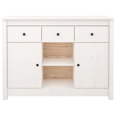 vidaXL Buffet Blanc 100x35x74,5 cm Bois massif de pin