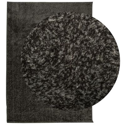 vidaXL Tapis ISTAN à poils longs aspect brillant anthracite 200x280 cm