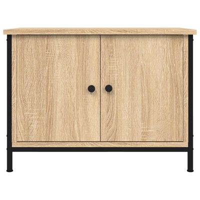 vidaXL Meuble TV avec portes chêne sonoma 60x35x45cm bois d'ingénierie