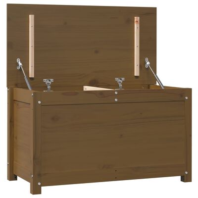 vidaXL Boîte de rangement Marron miel 80x40x45,5 cm Bois massif de pin