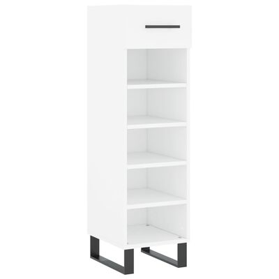 vidaXL Armoire à chaussures blanc 30x35x105 cm bois d'ingénierie