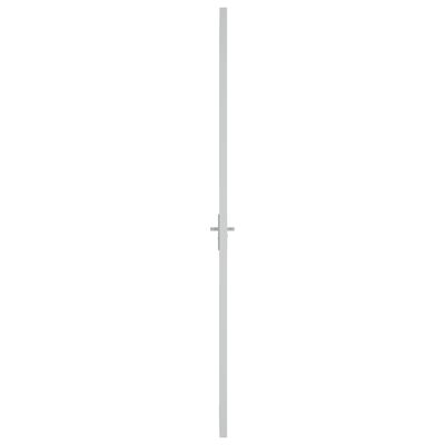 vidaXL Porte intérieure 102,5x201,5 cm Blanc Verre ESG et aluminium