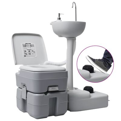 Toilette Portable pour Camping Extérieure Charge 200KG