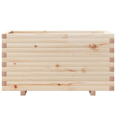 vidaXL Jardinière 90x40x49,5 cm bois de pin massif