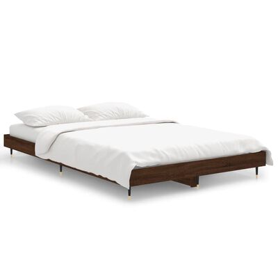 vidaXL Cadre de lit sans matelas chêne marron 120x190 cm