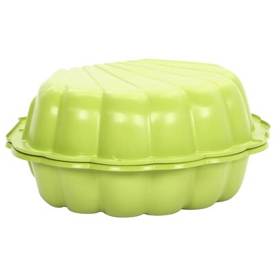 vidaXL Bacs à sable 2 pcs Vert 77x87x21 cm Plastique