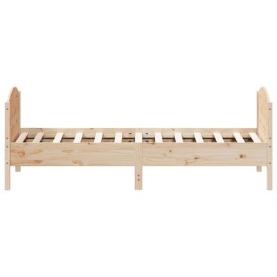 vidaXL Cadre de lit sans matelas 90x190 cm bois de pin massif