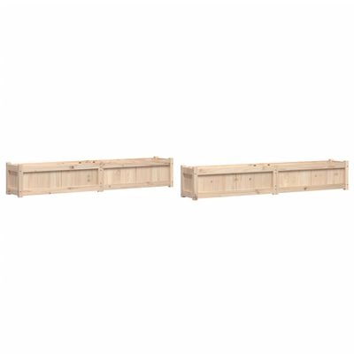 vidaXL Jardinières 2 pcs bois de pin massif