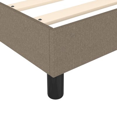 vidaXL Cadre de lit Taupe 80x200 cm Tissu