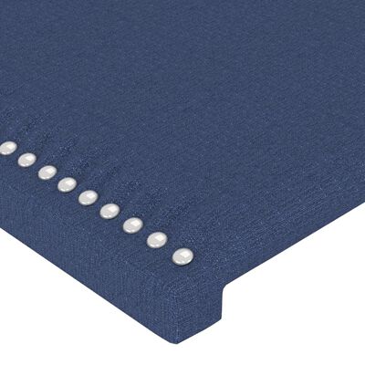 vidaXL Têtes de lit 4 pcs Bleu 100x5x78/88 cm Tissu