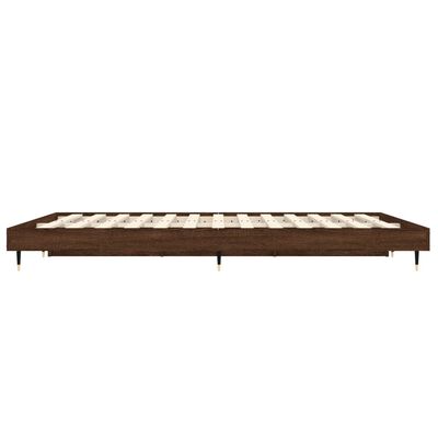 vidaXL Cadre de lit sans matelas chêne marron 120x190 cm