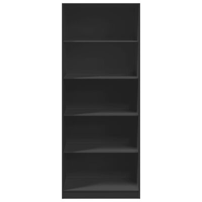 vidaXL Garde-robe noir 80x50x200 cm bois d'ingénierie