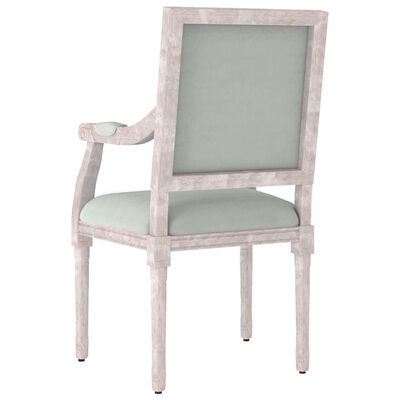 vidaXL Fauteuil gris clair 54x59x99 cm velours