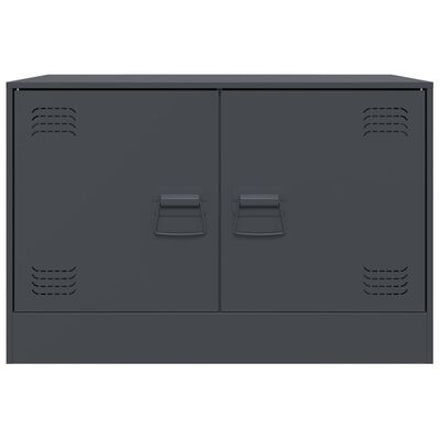 vidaXL Meuble TV anthracite 67x39x44 cm acier