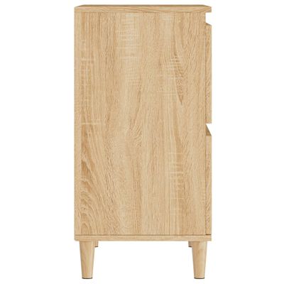 vidaXL Buffets 2 pcs chêne sonoma 60x35x70 cm bois d'ingénierie