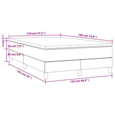 vidaXL Sommier à lattes de lit avec matelas rose 120x190 cm velours