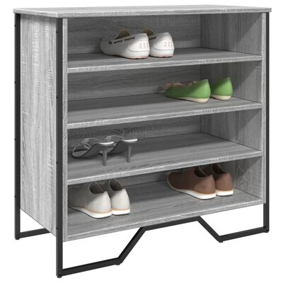 vidaXL Armoire à chaussures sonoma gris 80x38x78 cm bois d'ingénierie