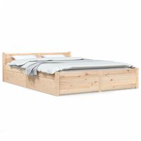 vidaXL Cadre de lit avec tiroirs 160x200 cm