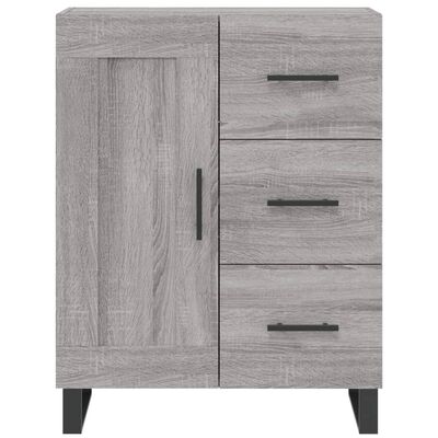 vidaXL Buffet sonoma gris 69,5x34x90 cm bois d'ingénierie