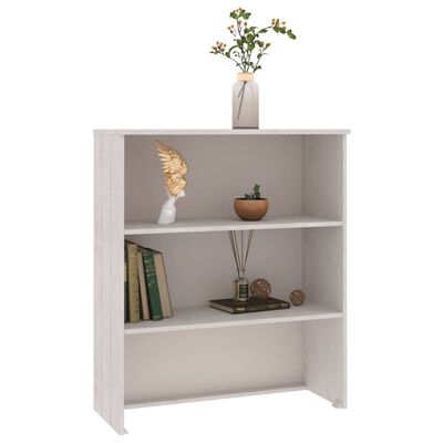 vidaXL Dessus de buffet HAMAR Blanc 85x35x100 cm Bois de pin massif