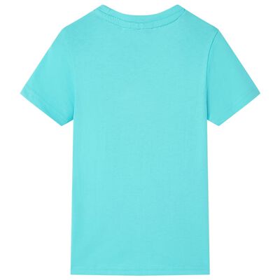 T-shirt pour enfants avec manches courtes aqua 104