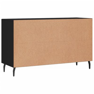 vidaXL Buffet noir 100x36x60 cm bois d'ingénierie