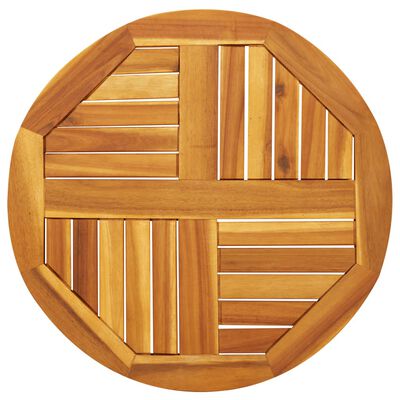 vidaXL Dessus de table Ø60x2 cm rond bois massif d'acacia