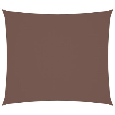 vidaXL Voile de parasol tissu oxford rectangulaire 2x2,5 m marron