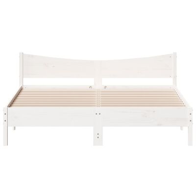 vidaXL Cadre de lit sans matelas blanc 180x200 cm bois massif de pin