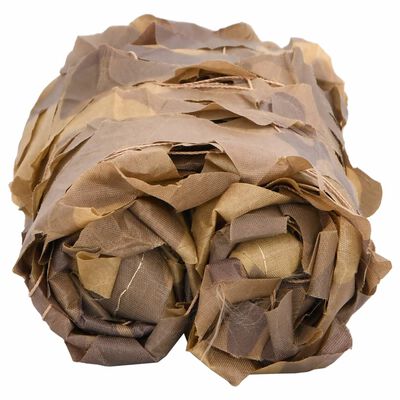 vidaXL Filet de camouflage avec sac de rangement 312x140 cm sable