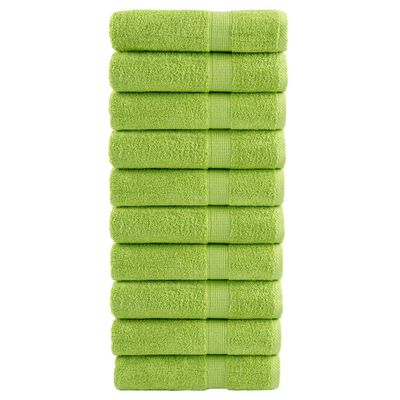 vidaXL Essuie-mains de qualité supérieure SOLUND 10 pcs vert pomme