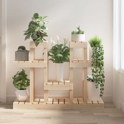 vidaXL Support à plantes 104,5x25x77,5 cm Bois massif de pin