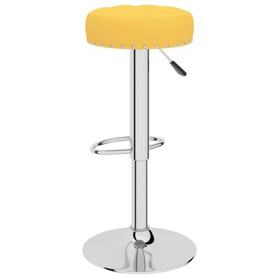 vidaXL Tabourets de bar lot de 2 jaune moutarde tissu